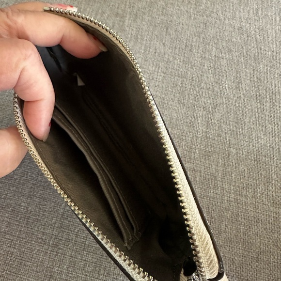 Coach Snowflake Patterned Wristlet in Cream - Picture 3 of 3